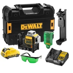 Niveau laser multilignes 3x360° 10,8V + batterie 2Ah, chargeur et coffret T-Stak - DCE089D1G-QW DEWALT