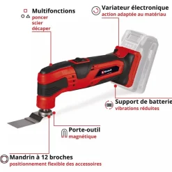 Outil multifonctions TG-MG 18 Li-Solo - Power X-Change EINHELL