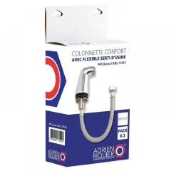 Pack de 2 colonnettes M20x27 avec flexible serti F15x21 Confort RIQUIER
