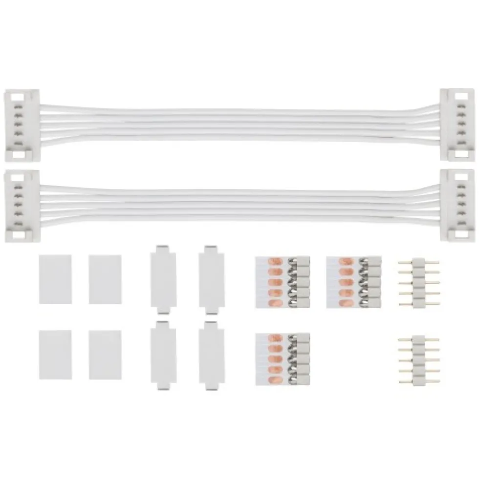 Pack de 2 connecteurs MaxLED - 100x19mm - max. 144W - blanc PAULMANN