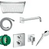 Pack de douche encastrée avec mitigeur thermostatique - Crometta E240 HANSGROHE
