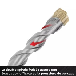 Pack de 7 forets SDS Plus - diamètre 6/8/10/12/14 mm EINHELL