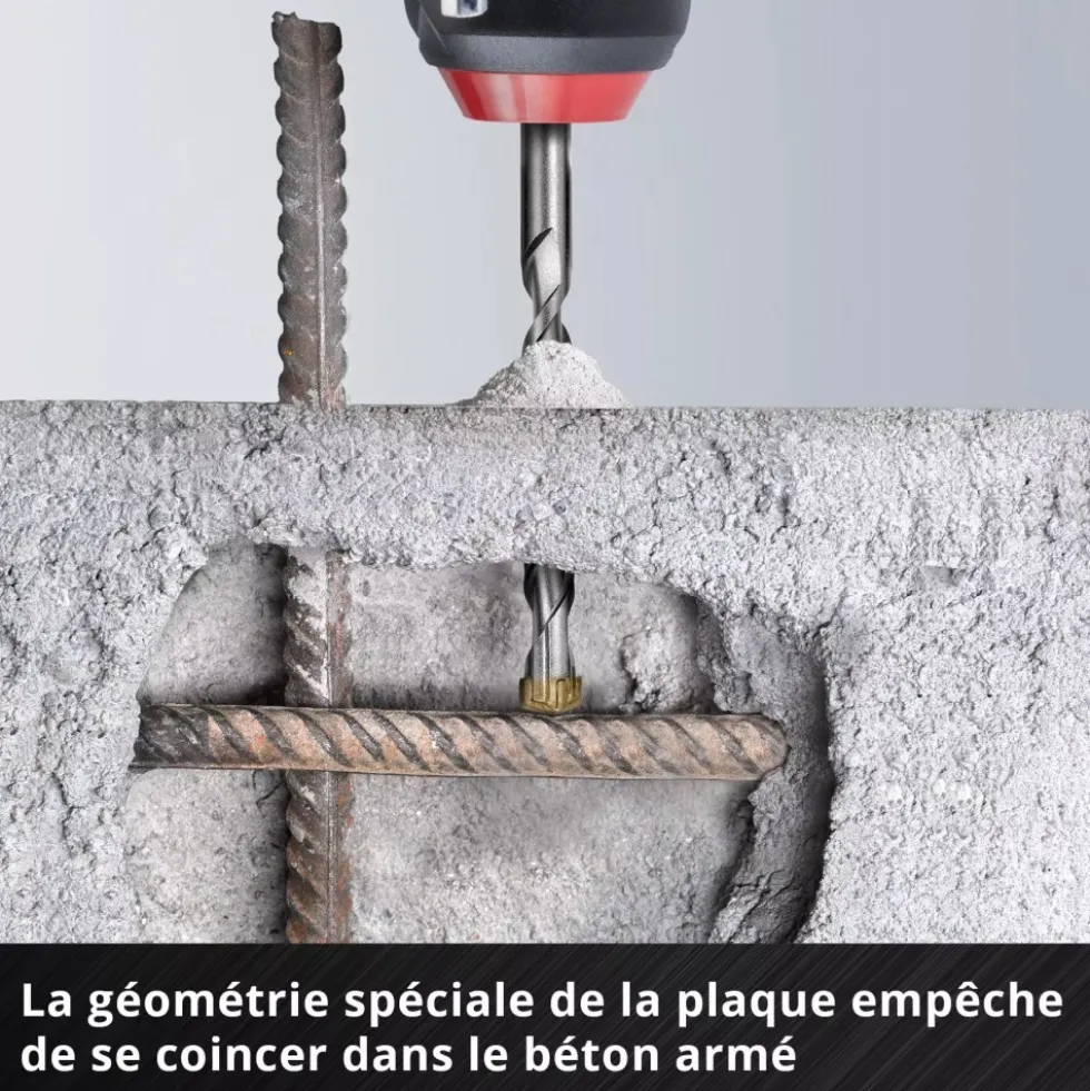 Pack de 7 forets SDS Plus - diamètre 6/8/10/12/14 mm EINHELL