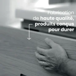 Pack meuble 120cm 2 tiroirs double vasque + Colonne 140cm + Miroir 100cm + 2 spot LED JACOB DELAFON