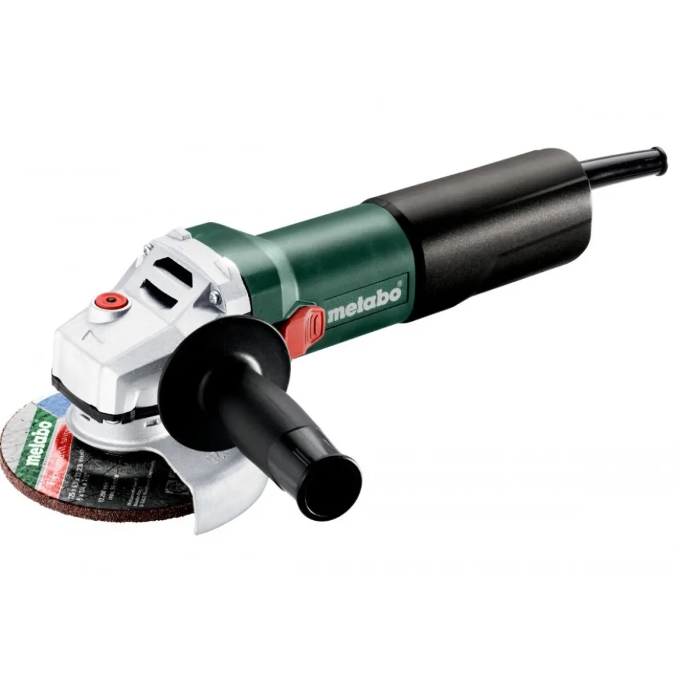 Pack meuleuse d'angle WQ 1100W-Diamètre 125mm + 2 disques + coffret -610035510 METABO