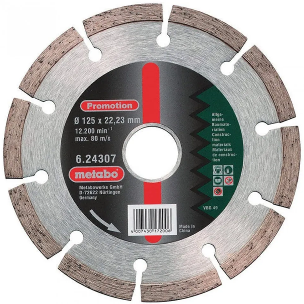 Pack meuleuse d'angle WQ 1100W-Diamètre 125mm + 2 disques + coffret -610035510 METABO