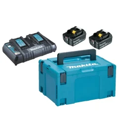 Pack Énergie 18V 5 Ah (2 batteries + 1 chargeur double) en coffret MAKITA