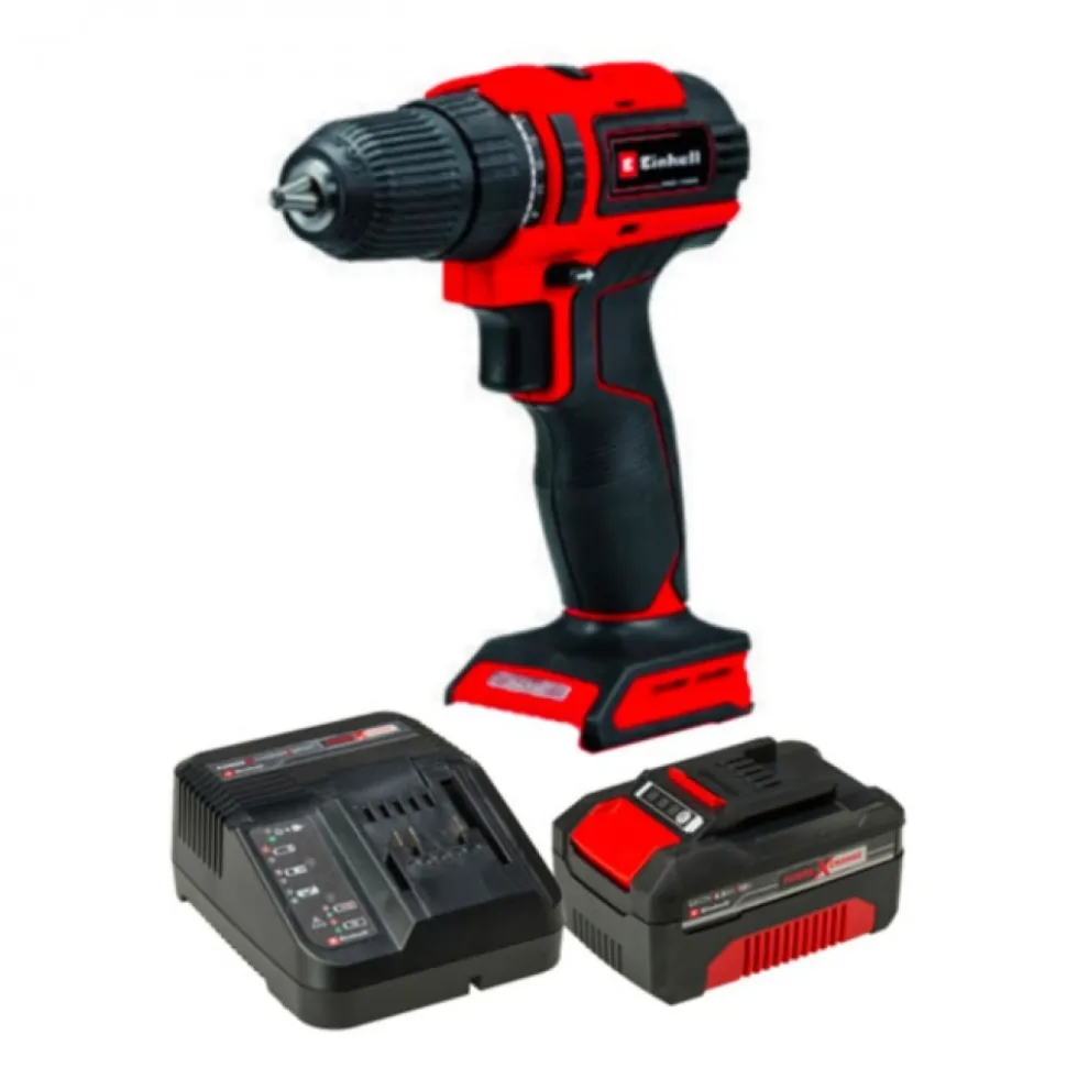 Pack perceuse visseuse sans fil TE-CD 18/40 Li BL + starter kit batterie 4,0 Ah EINHELL