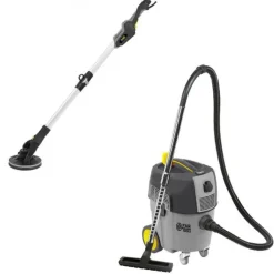 Pack ponceuse girafe 400W BDWS 400 - 225mm + aspirateur eau et poussières 1600W - décolmatage auto - NETUP 30AUTO FARTOOLS