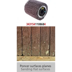 Pack rénovateur extérieur a brosse 1300 W - REX 120C + brosses FARTOOLS