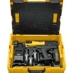 Pack sertisseuse radiale électrique sans fil Mini-Press 22V - batterie, chargeur et mâchoires REMS