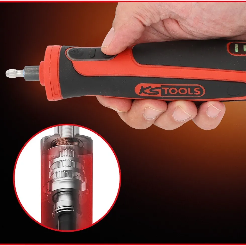 Pack tournevis sans fil eMonster 6Nm + 26 embouts 1/4" - 515.6550 KS TOOLS
