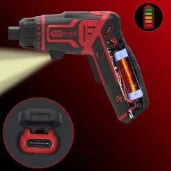 Pack visseuse sans fil eMonster 3,6V + 25 embouts 1/4