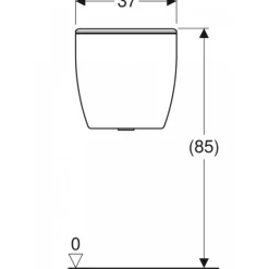 Pack WC à poser - cuvette et réservoir NF - Bastia GEBERIT