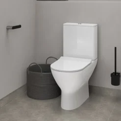 Pack WC à poser rond - cuvette sans bride - Belvoye KRAMER