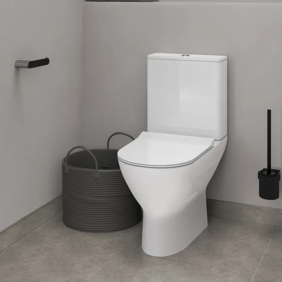 Pack WC à poser rond - cuvette sans bride - Belvoye KRAMER