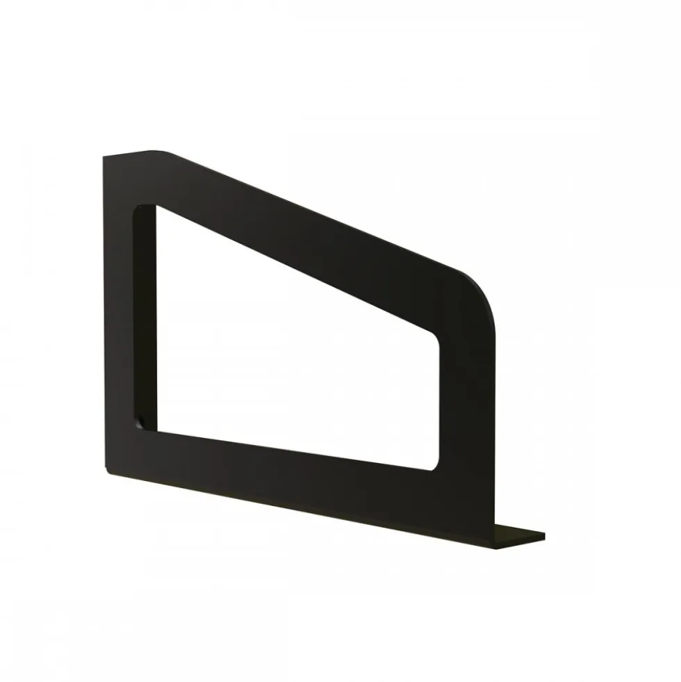 Paire de consoles à visser Form en acier - noir mat Interges