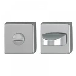 Paire de rosaces de fonction carrées New York en aluminium HOPPE