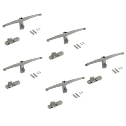 5 paires de supports pour système modulaire Zero - gris pierre EMUCA
