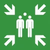 Panneau de signalisation - rigide - rassemblement extérieur NOVAP