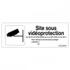 Panneau rigide "Site sous vidéoprotection" - 330x120 mm NOVAP