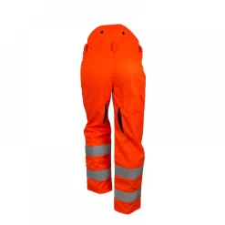 Pantalon de débroussaillage haute visibilité RIGA EN20471 orange fluo FRANCITAL