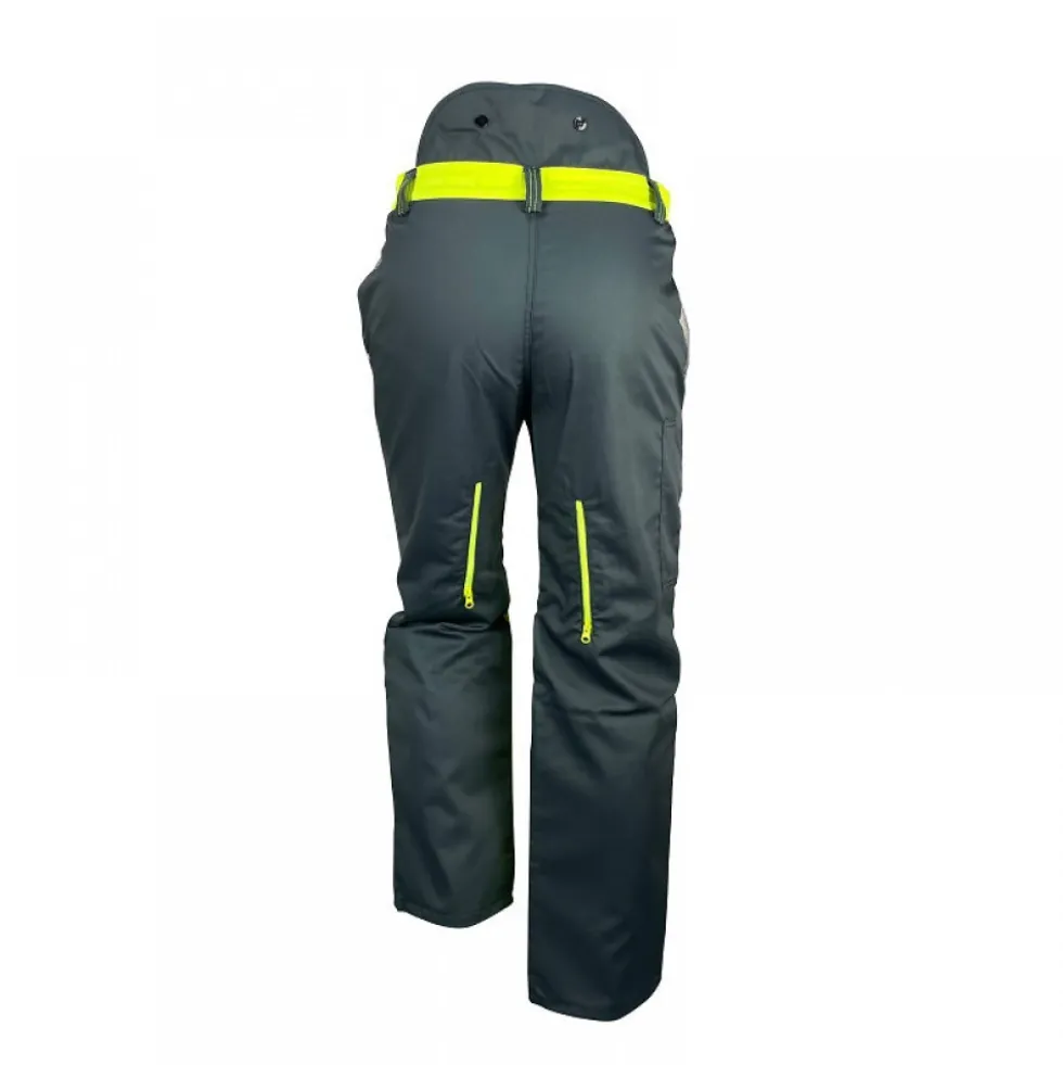 Pantalon de débroussaillage noir et jaune fluo LURE FRANCITAL