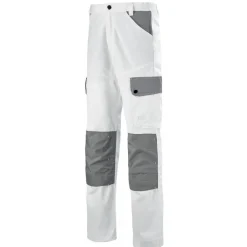 Pantalon de peintre en coton/polyester Craft Paint blanc et gris CEPOVETT SAFETY