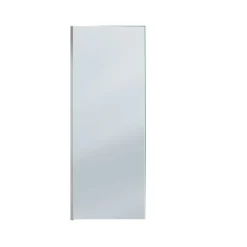 Paroi de douche fixe chromée Parma 2 - verre fumé AURLANE