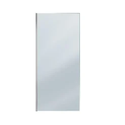 Paroi de douche fixe chromée Parma 2 - verre fumé AURLANE