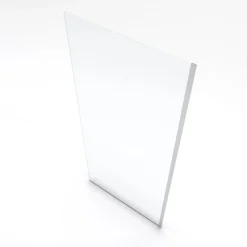 Paroi de douche fixe chromée Parma 2 - verre transparent AURLANE