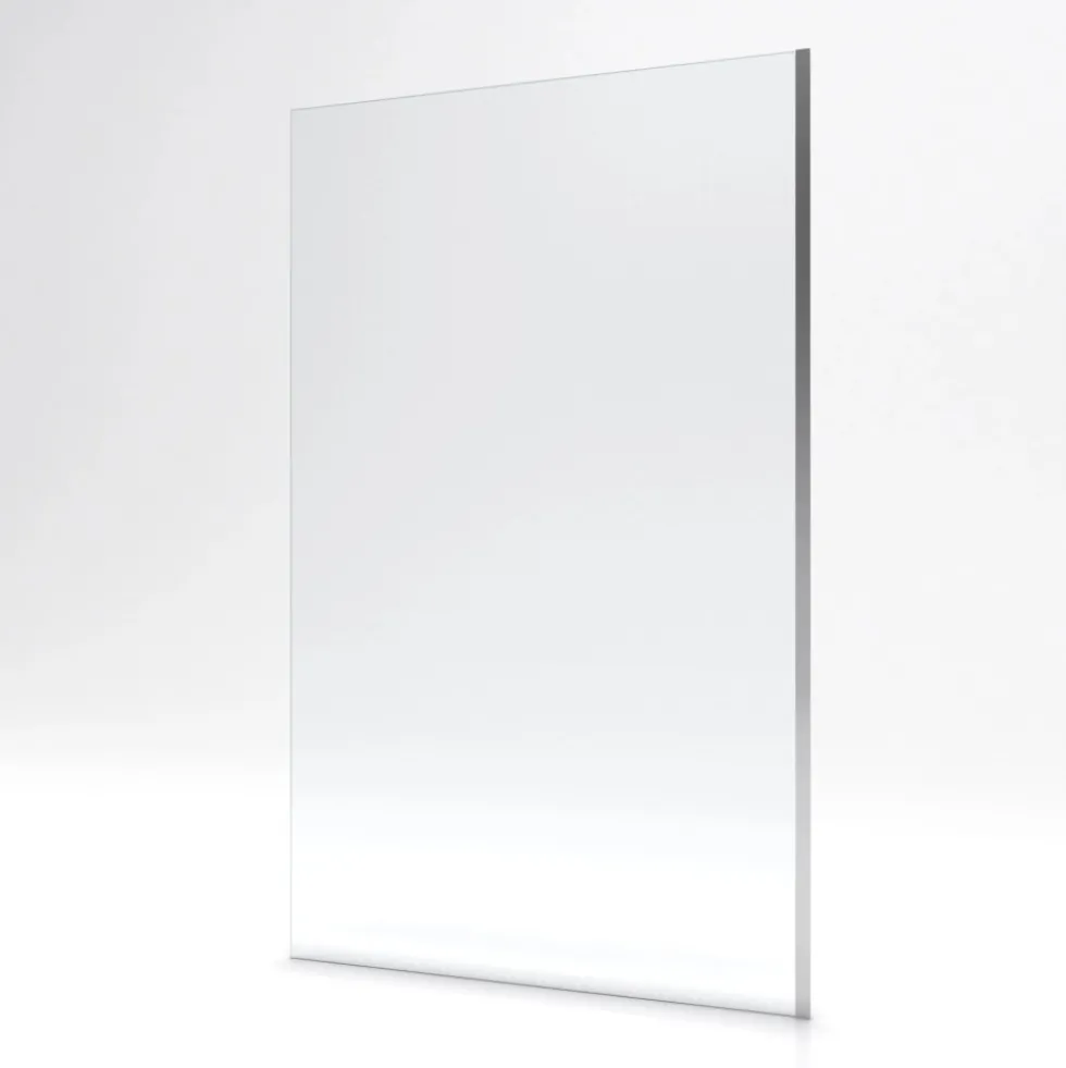 Paroi de douche fixe chromée Parma 2 - verre transparent AURLANE