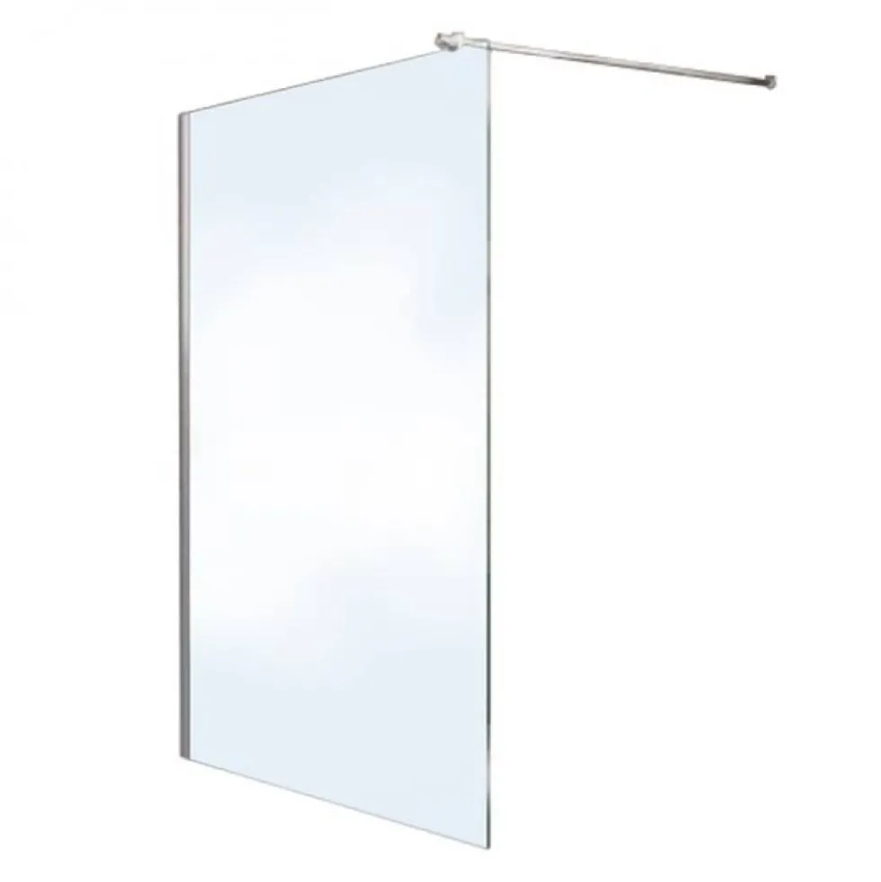 Paroi de douche à l'italienne Open 2 - verre transparent - 100 cm LEDA