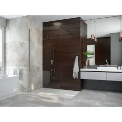 Paroi de douche à l'italienne Open 2 - verre transparent - 120 cm LEDA