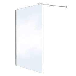 Paroi de douche à l'italienne Open 2 - verre transparent - 120 cm LEDA