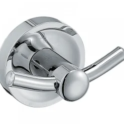Patère en inox - simple ou double - porte-peignoire JVD