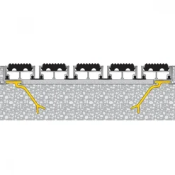 Pattes à sceller pour cadre de paillasson tapis-brosse DINAC