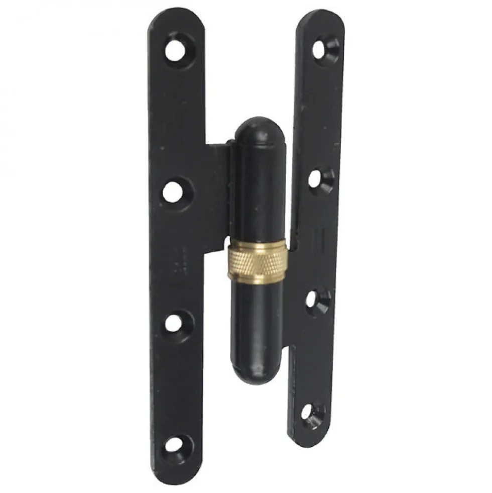 Paumelle picarde - réglable - porte d'entrée - 160x70 - epoxy noir FAURE