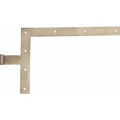 Paumelle équerre à bout droit inox BRICOZOR