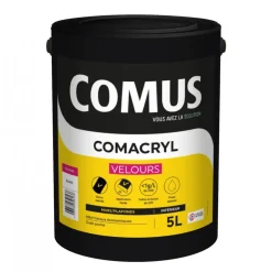 Peinture de finition velours - blanc - Comacryl Acrylic'velours COMUS