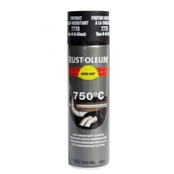 Peinture haute température 750° aérosol noir Hard Hat RUST-OLEUM
