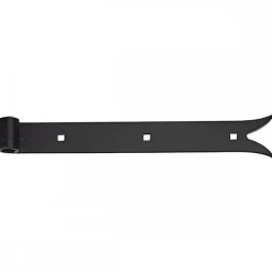 Penture droite à queue de carpe - en acier noir TORBEL