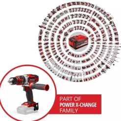 Perceuse à percussion sans fil - TE-CD 18/48 Solo - Power X-Change EINHELL