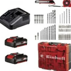 Perceuse à percussion sans fil TE-CD 18/40 Li-i+64 accessoires(2x2,0Ah) EINHELL