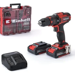 Perceuse à percussion sans fil TE-CD 18/40 Li-i+64 accessoires(2x2,0Ah) EINHELL