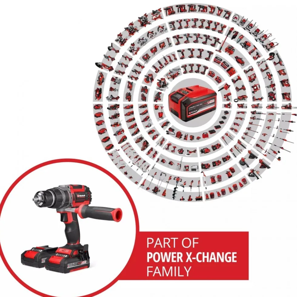 Perceuse à percussion sans fil Professional - TP-CD 18/70 Li-i BL (2x2,0Ah) - Power X-Change EINHELL PROFESSIONAL