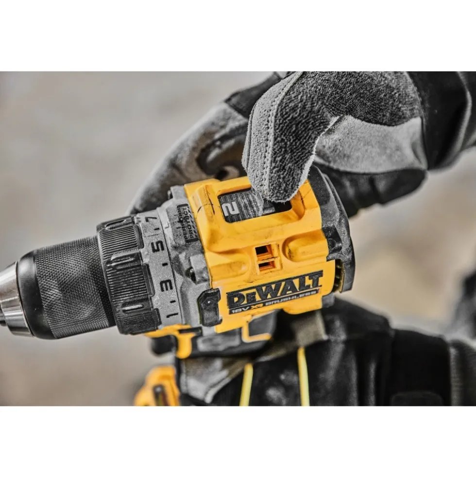 Perceuse visseuse Compacte XR 18V 1,7Ah Brushless -POWERSTACK-DCD800E2T-QW DEWALT