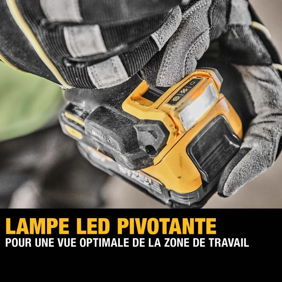 Perceuse visseuse Compacte XR 18V 1,7Ah Brushless -POWERSTACK-DCD800E2T-QW DEWALT