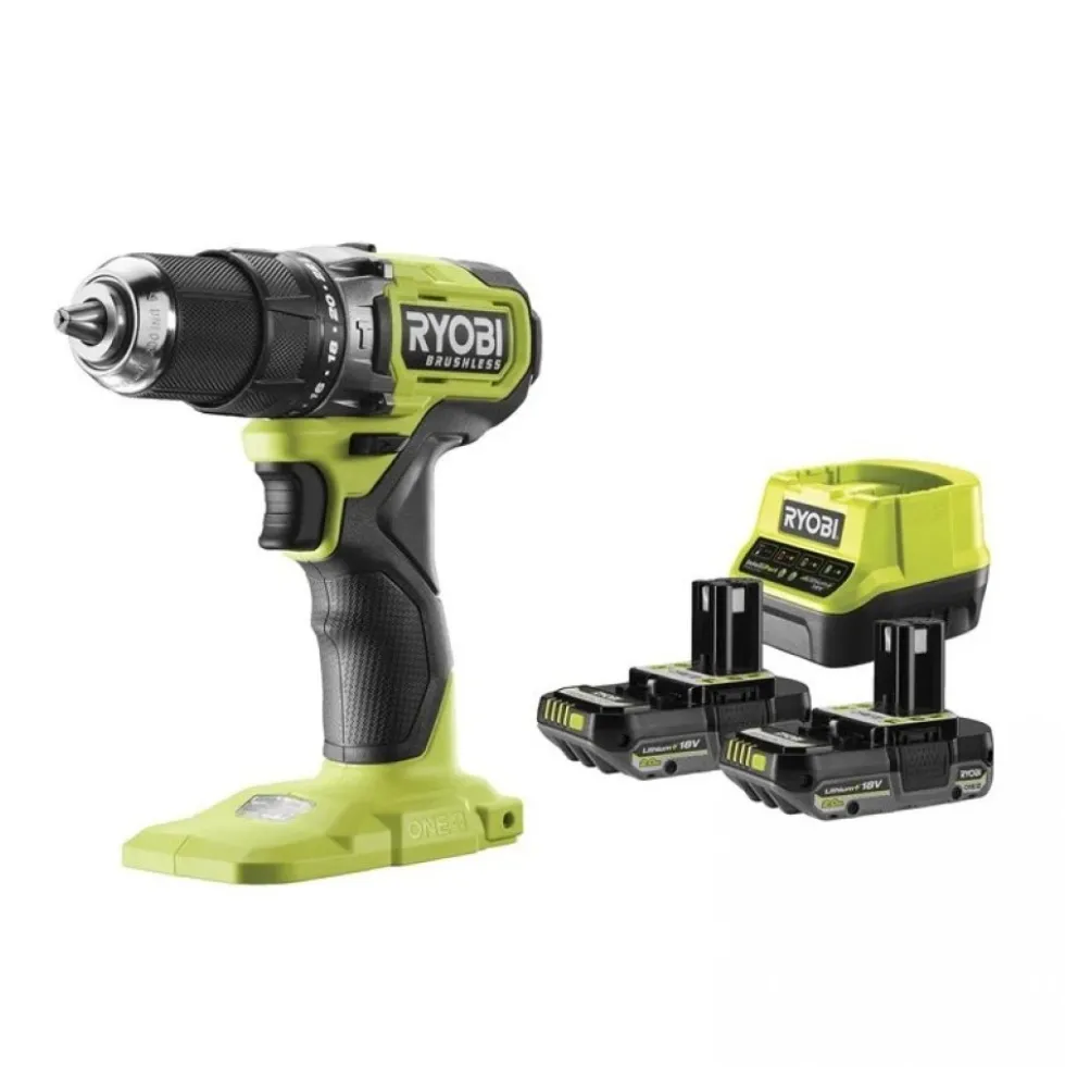 Perceuse visseuse à percussion Brushless 18V ONE+™ + 2x2Ah - RPD18BL1-2C20S RYOBI