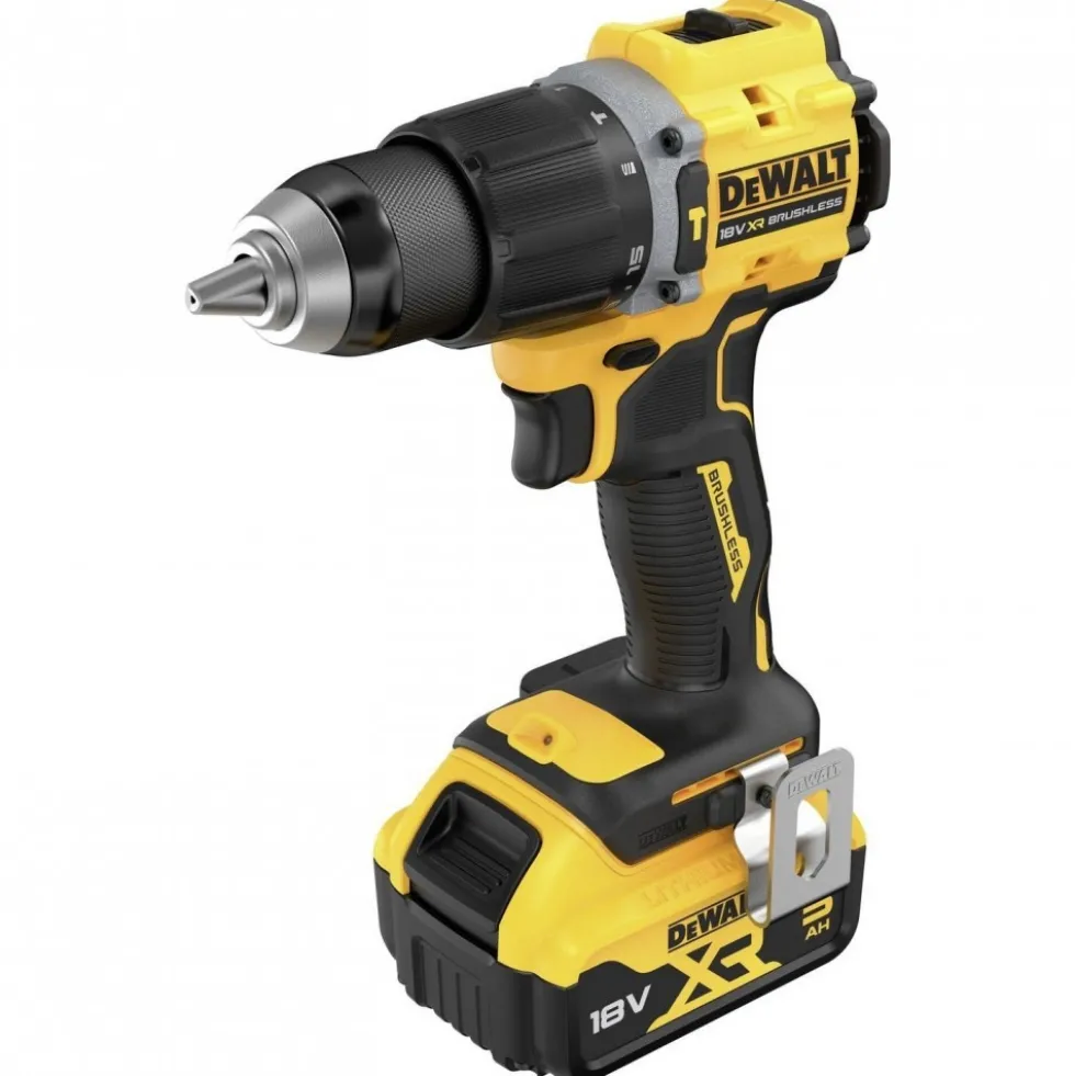Perceuse visseuse percussion compacte XR18V Brushless 2x5Ah- DCD799P2T-QW DEWALT